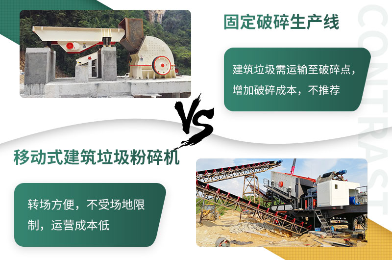 相對于建筑垃圾來講，移動式更勝一籌